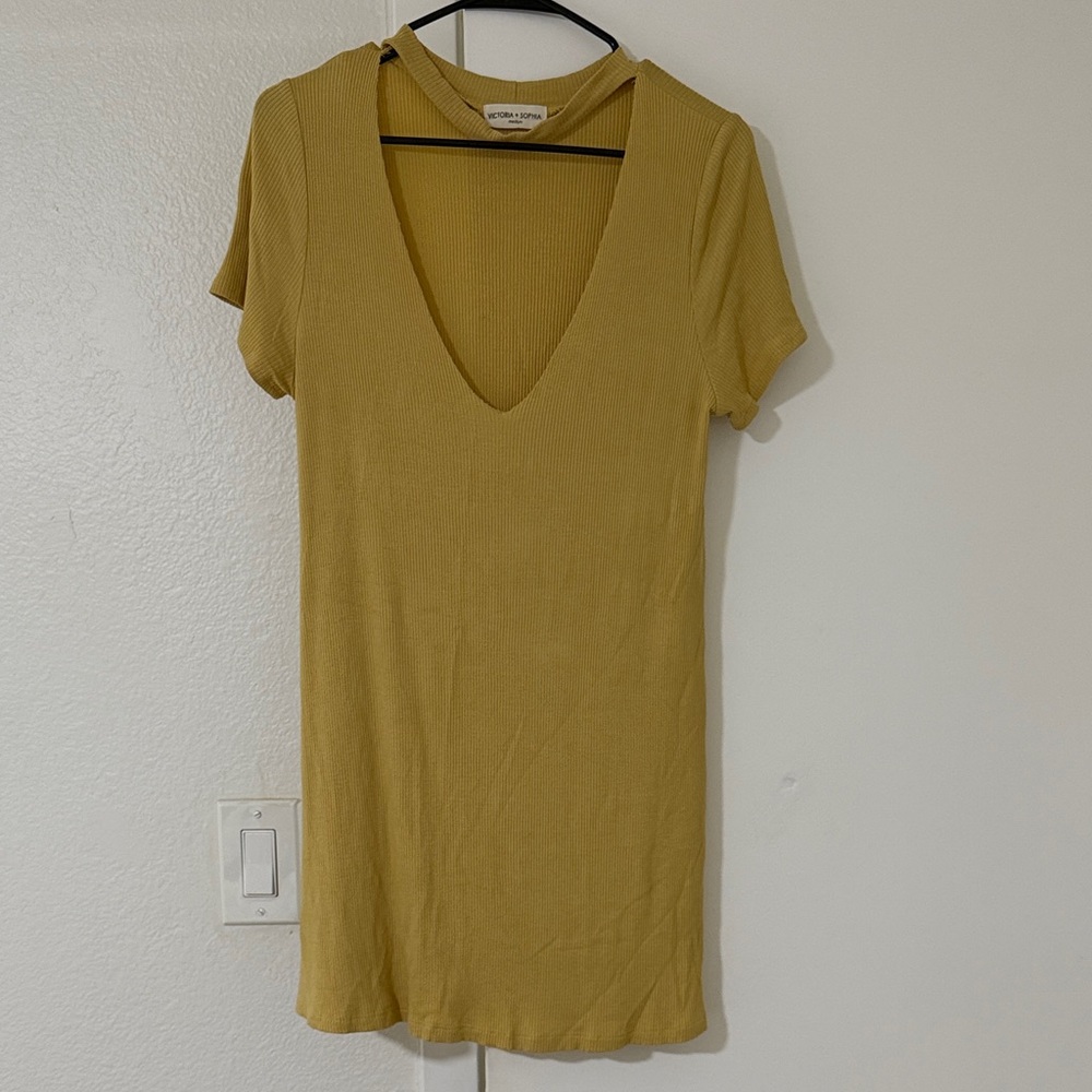 Yellow Mini Dress